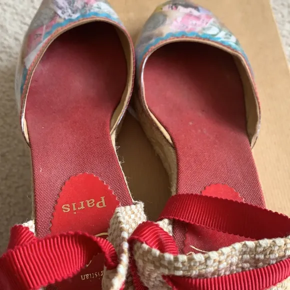 CHRISTIAN LOUBOUTIN  Wedge lace up espadrilles