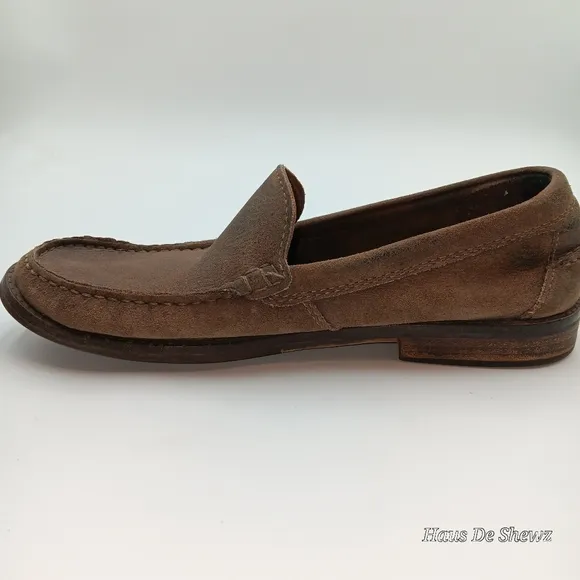 Clarks Men's 9 Classic Leather Loafers Dress Shoes Comfort Slip On Brown