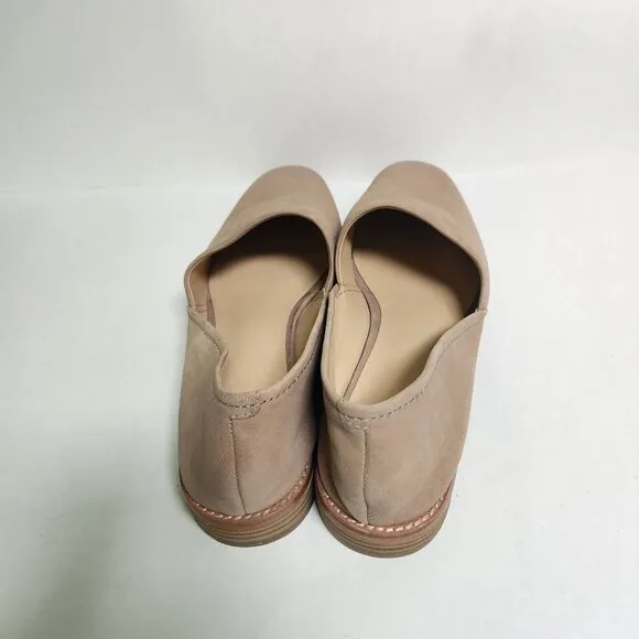 Clarks New Pure Easy Sand Leather Slip On Loafers Size 11M