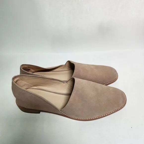 Clarks New Pure Easy Sand Leather Slip On Loafers Size 11M