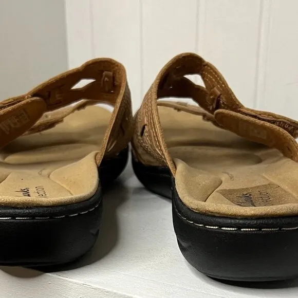 Clarks Womens Lauriean Dust Brown Sandals Size 10