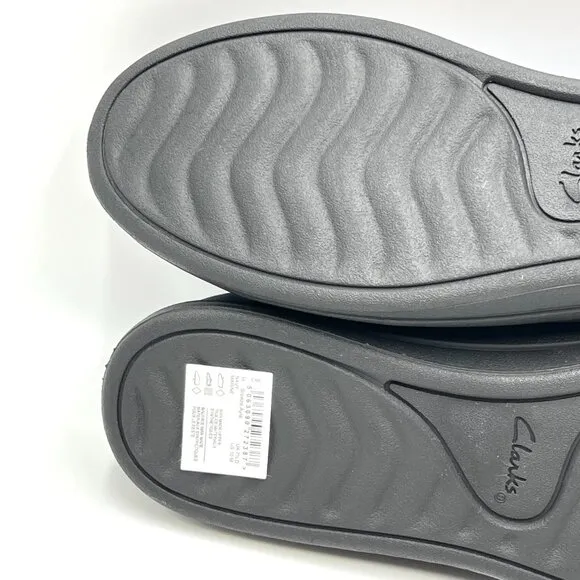 Clarks Women's Size 10 Navy Blue Slip On Ballet Flats Comfort Shoes