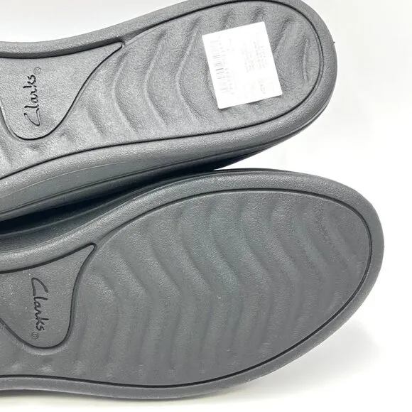 Clarks Women's Size 10 Navy Blue Slip On Ballet Flats Comfort Shoes