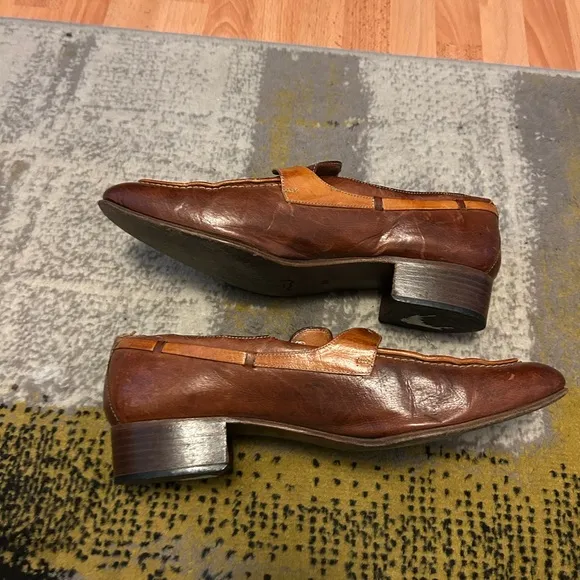 Classic Brown Leather Slip-On Loafers