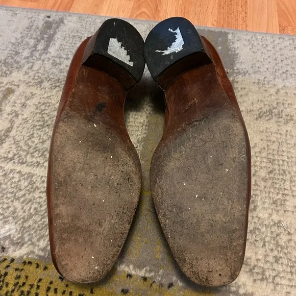 Classic Brown Leather Slip-On Loafers