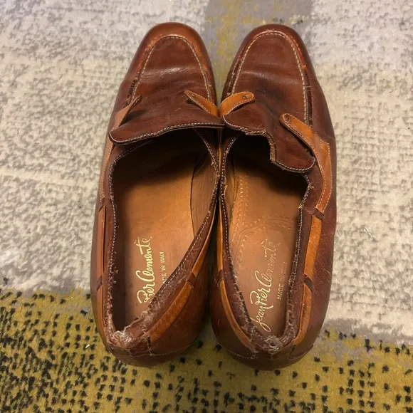 Classic Brown Leather Slip-On Loafers