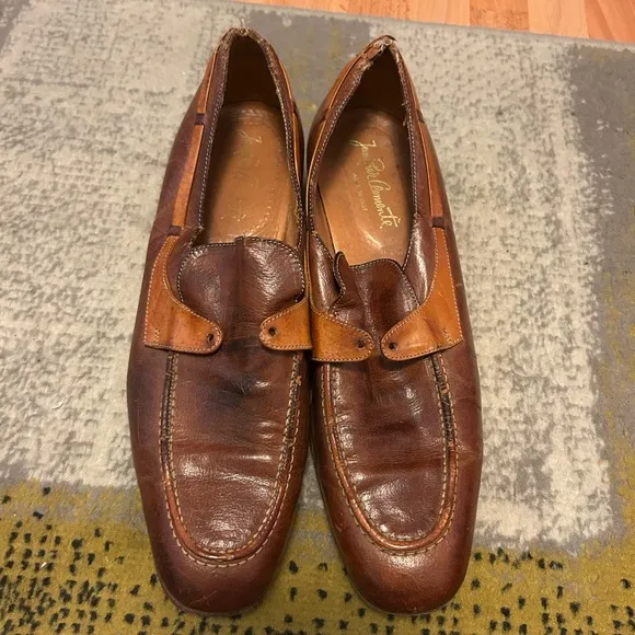 Classic Brown Leather Slip-On Loafers