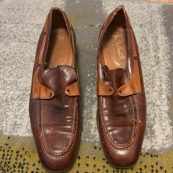 Classic Brown Leather Slip-On Loafers