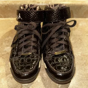 Coach Black High-Top Sneakers