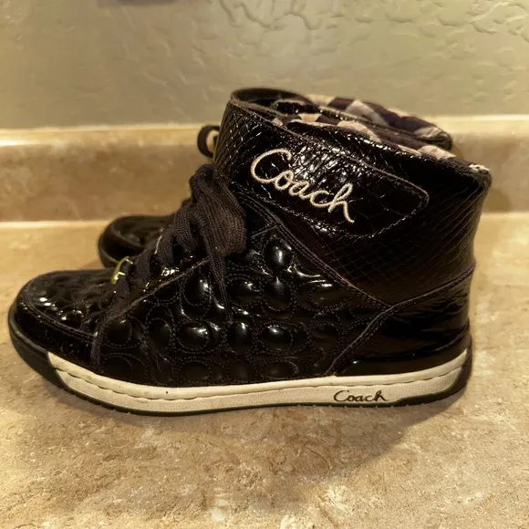 Coach Black High-Top Sneakers