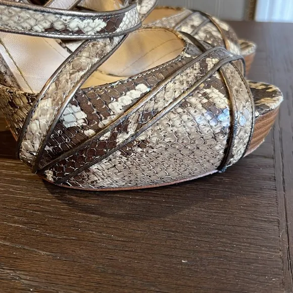 Coach Karolina Platform Strappy Heels, 7.5