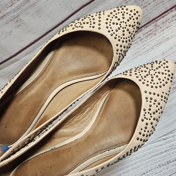 Coach studded pointed flats