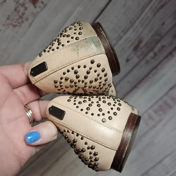 Coach studded pointed flats