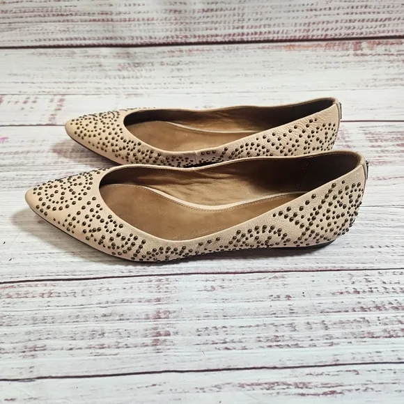 Coach studded pointed flats