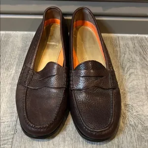 Cole Haan Grand Pinch Brown Slip-On Penny Loafers  size 9