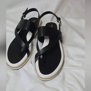 Cole Haan Mandy Women's Black Thong Strappy Sandals Size 7.5