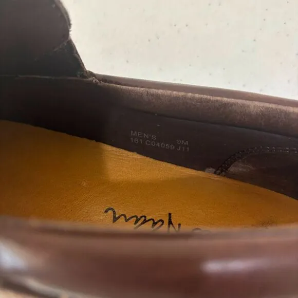 Cole Haan Men 9M Leather Tucker Venetian Driving Loafers French Roast Dark Brown