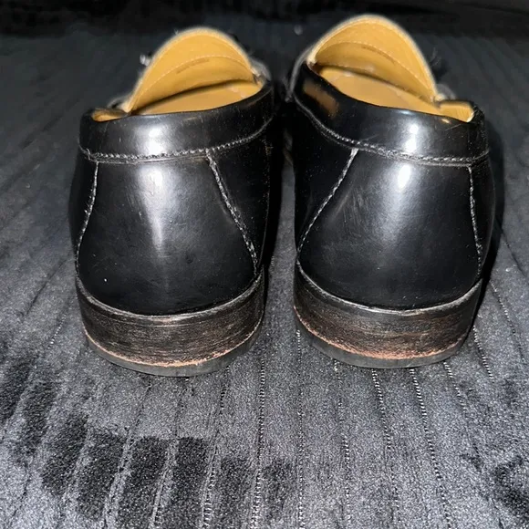 Cole Haan Men's Black Tassel Loafers Size 11 EUC Classic Made in Italy Leather