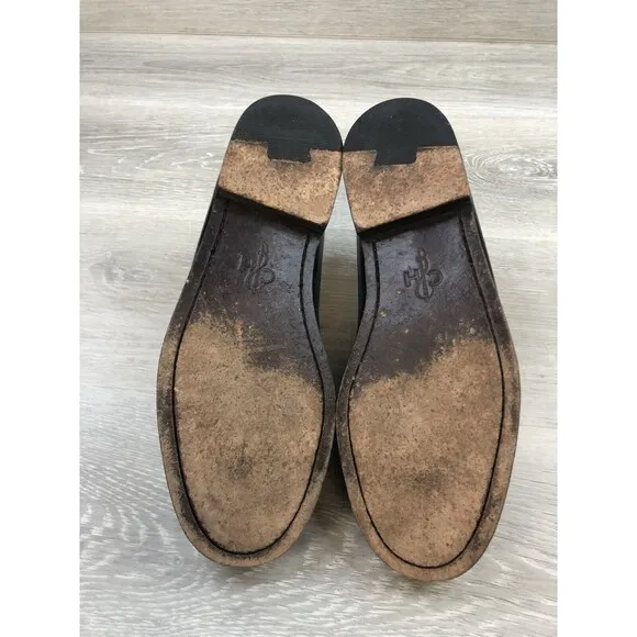 Cole Haan  Pinch Tassel 03506 Loafers Mens 10D Black Leather Moc Toe Dress Shoes
