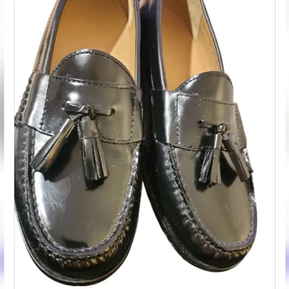 Cole Haan Pinch Tassel Loafers Dress Shoes Mens 9.5 D Burgundy Leather Old Money