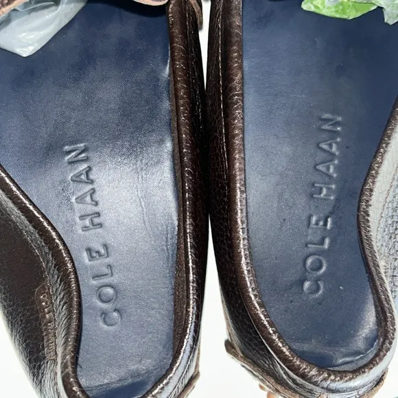 Cole Haan Provincetown Chocolate BrownPebbled Leather Drivers