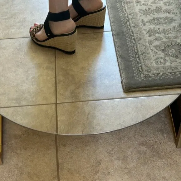 Cole Haan Shoes |Cloudfeel Espadrille Wedge Sandal | Color: Black/Sz. 9