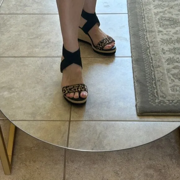 Cole Haan Shoes |Cloudfeel Espadrille Wedge Sandal | Color: Black/Sz. 9
