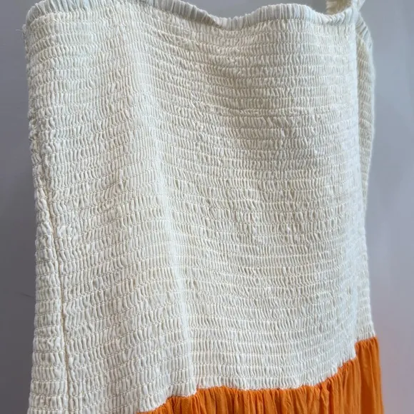 Colorful cotton summer dress Size XS/S. Like new. Long maxi sleeveless dress.