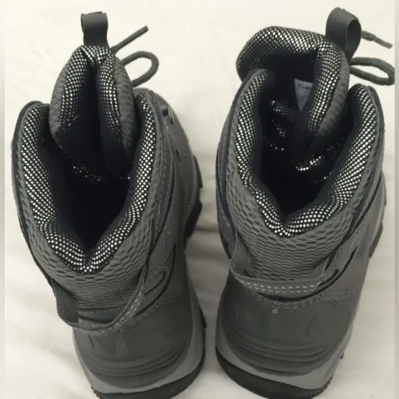 Columbia Women’s Gray Leather Omni Heat Arctic Trip Waterproof Snow Boots Size 7