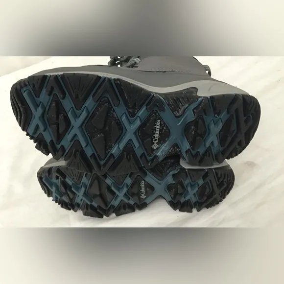 Columbia Women’s Gray Leather Omni Heat Arctic Trip Waterproof Snow Boots Size 7