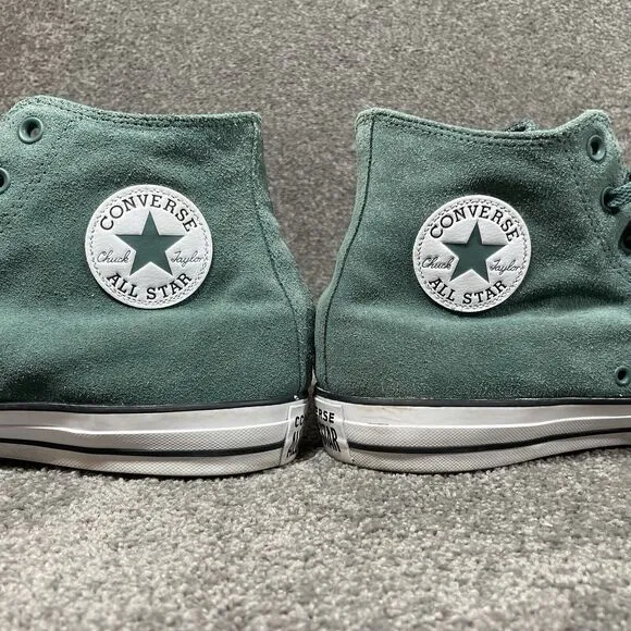 Converse All Star High Top Men’s Sz 13 Suede Green Shoe Skateboarding 171465C