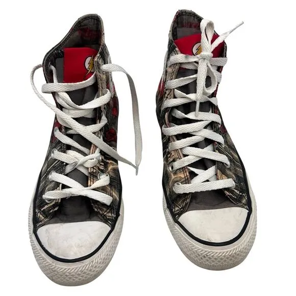 Converse Chuck Taylor All Star DC Comics The Flash Men's 6 Women's 8 High Top