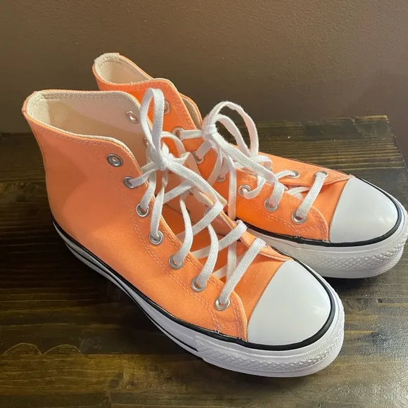 Converse Chuck Taylor All Star Lift Women’s Platform Orange High-Top Sneakers