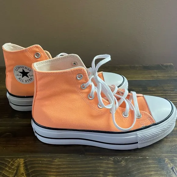 Converse Chuck Taylor All Star Lift Women’s Platform Orange High-Top Sneakers