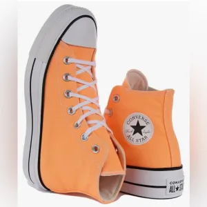 Converse Chuck Taylor All Star Lift Women’s Platform Orange High-Top Sneakers