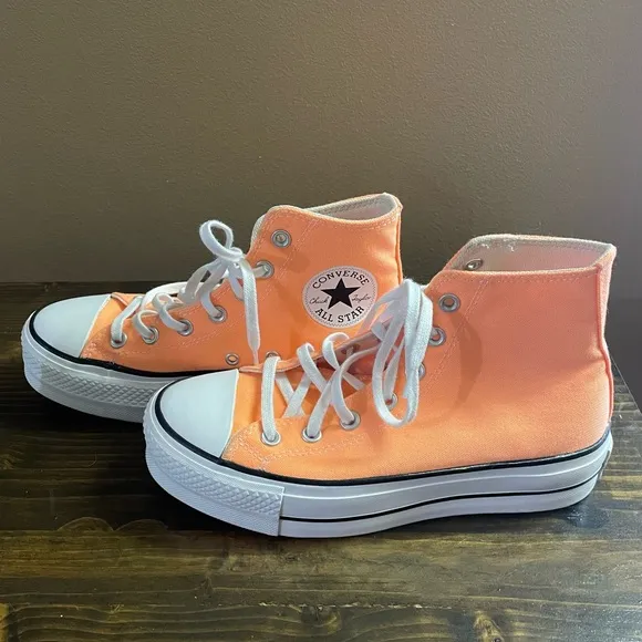 Converse Chuck Taylor All Star Lift Women’s Platform Orange High-Top Sneakers