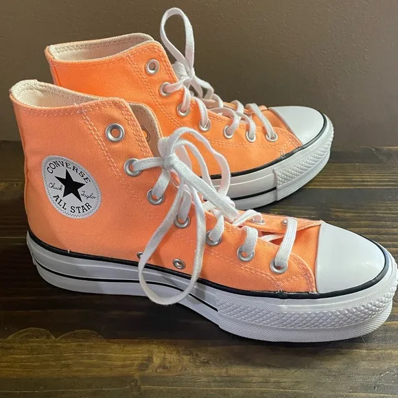Converse Chuck Taylor All Star Lift Women’s Platform Orange High-Top Sneakers