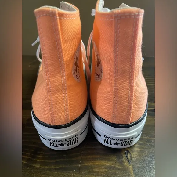Converse Chuck Taylor All Star Lift Women’s Platform Orange High-Top Sneakers