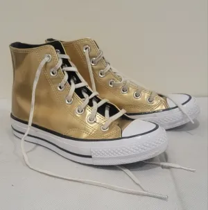 Converse Gold High-Top Sneakers