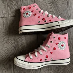 Converse Kids Pink High-Top Sneakers jellyfish jitter very beautiful