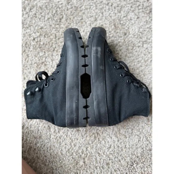 Converse Lugged Chuck Taylor All Star High Top Platform black Sneakers size 6