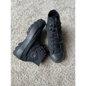 Converse Lugged Chuck Taylor All Star High Top Platform black Sneakers size 6