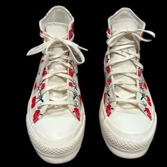 Converse Women's Cherry Print High-Top Sneakers