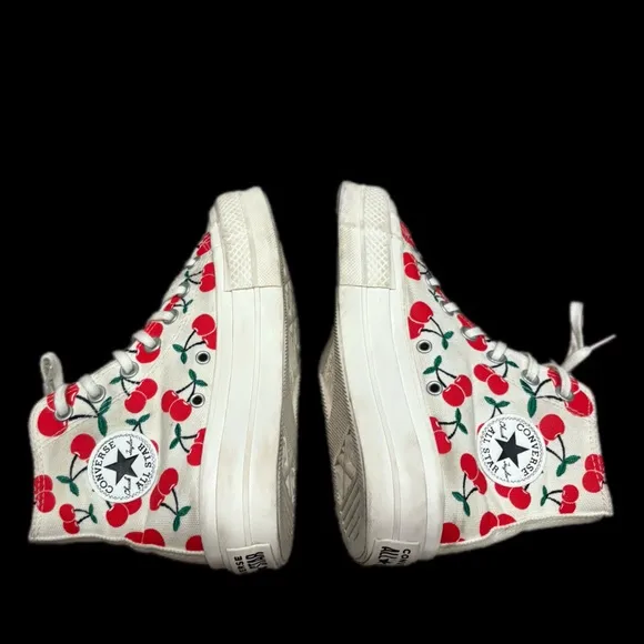 Converse Women's Cherry Print High-Top Sneakers