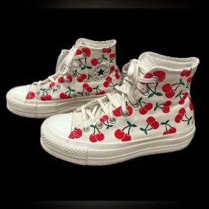Converse Women's Cherry Print High-Top Sneakers