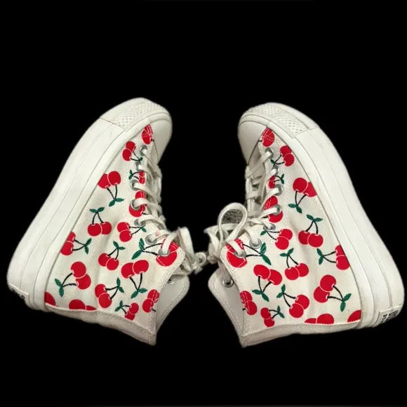 Converse Women's Cherry Print High-Top Sneakers
