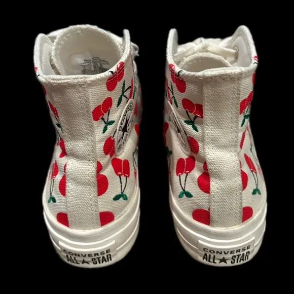 Converse Women's Cherry Print High-Top Sneakers