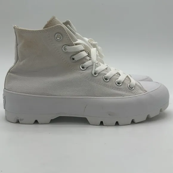 Converse Women's Size 9 Chunky White High-Top Platform Sneakers