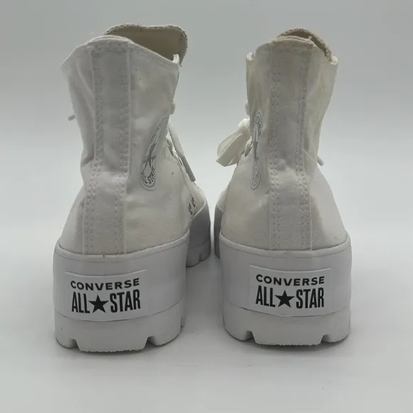 Converse Women's Size 9 Chunky White High-Top Platform Sneakers