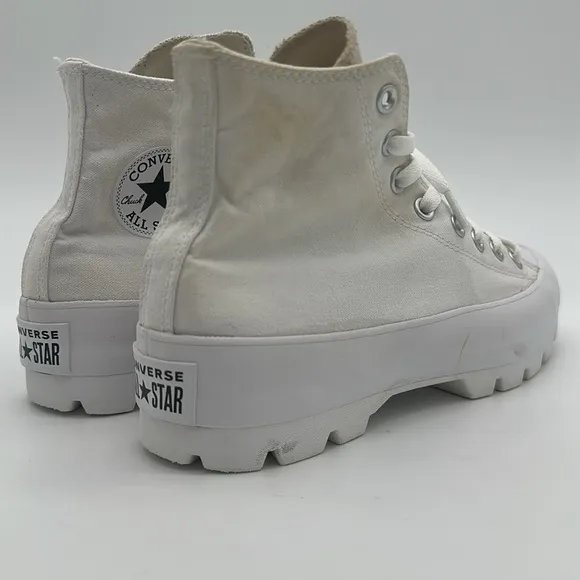 Converse Women's Size 9 Chunky White High-Top Platform Sneakers